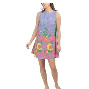 New Mister Zimi Floral Dress - Purple and Yellow
